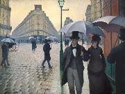 Gustave Caillebotte Paris Street Rainy Day France oil painting artist